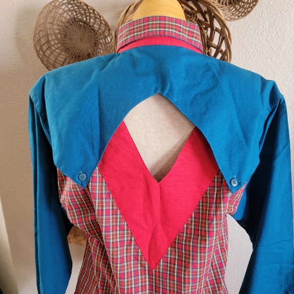 Vintage San Angelo Western Collection Sz S LS Shirt - Picture 2 of 7